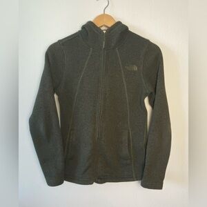 THE NORTH FACE SWEATER FULL ZIP SHERPA LINED HOODIE‎ WOMENS SIZE SMALL